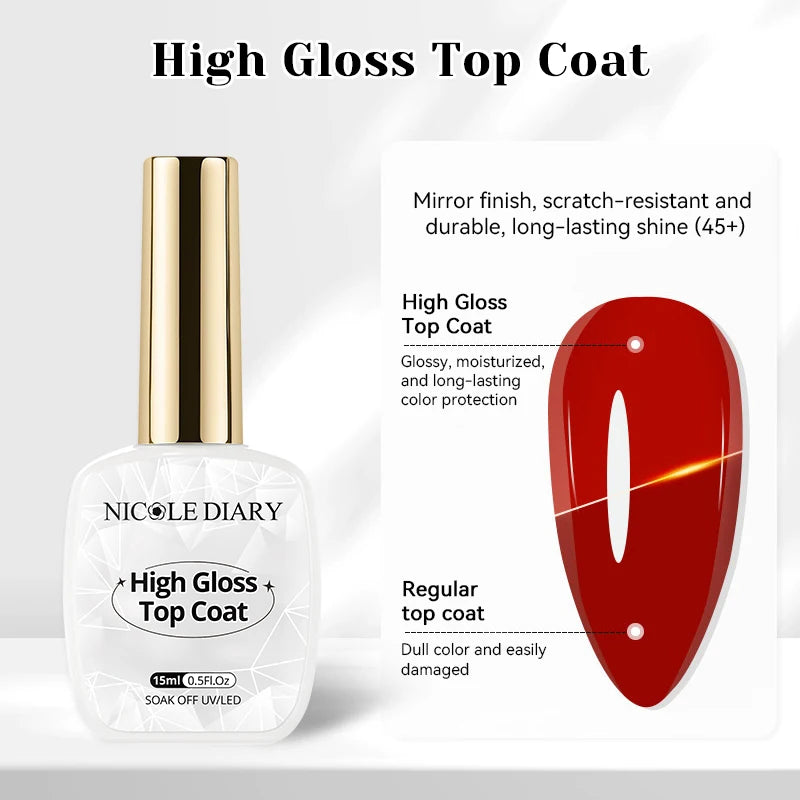 Esmalte de uñas en gel NICOLE DAIRY 15ml, efecto olas de mar, color blanco, para manicura de verano, barniz de uñas UV LED, gel removible para decoración de uñas.