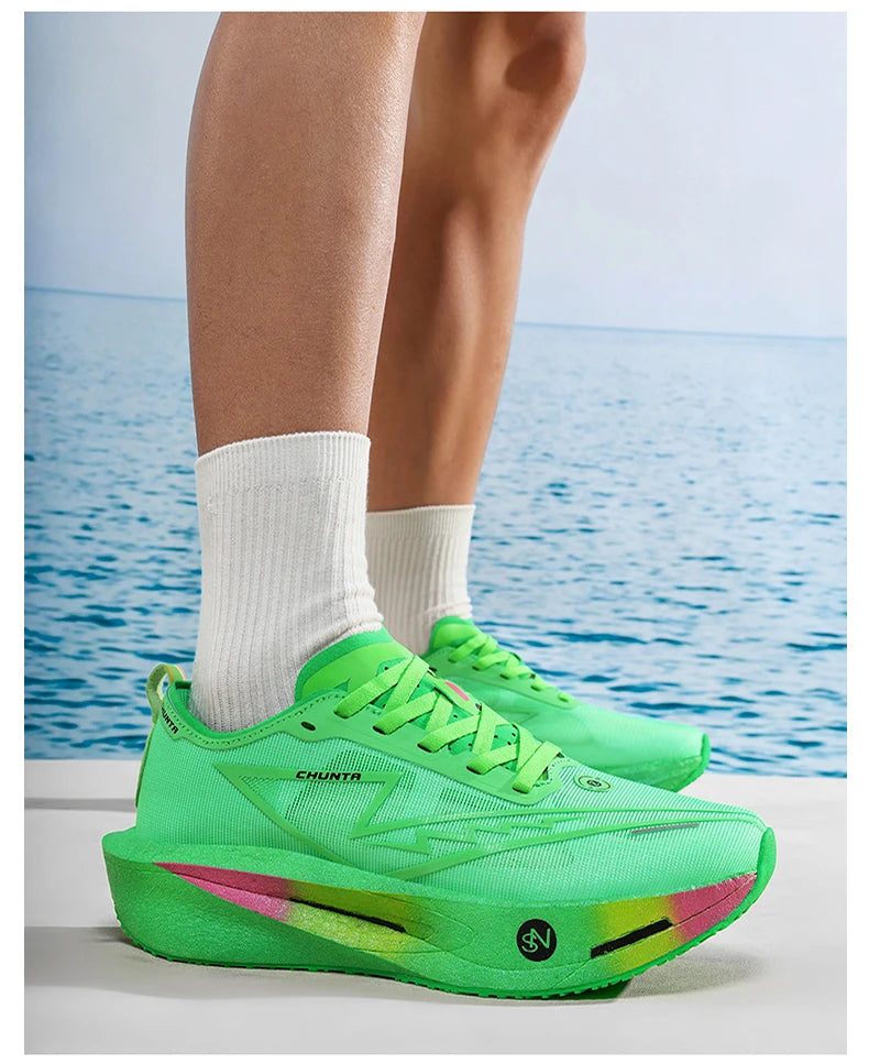 Zapatillas para Correr con Placa de Carbono, Especializadas para Maratón, Deportivas, Transpirables, Ligeras, Cómodas, Antideslizantes, para Hombre y Mujer
