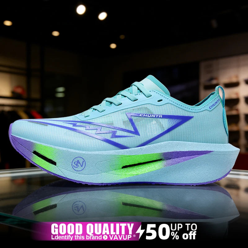 Zapatillas de Running Marathon para Hombre, con Placa de Carbono, Deportivas, Transpirables, Ligeras, Cómodas, Zapatillas Deportivas Chunta para Mujer