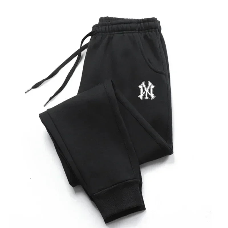 Pantalones de chándal para correr para hombre, ropa deportiva transpirable, informal, de algodón, para Otoño e Invierno