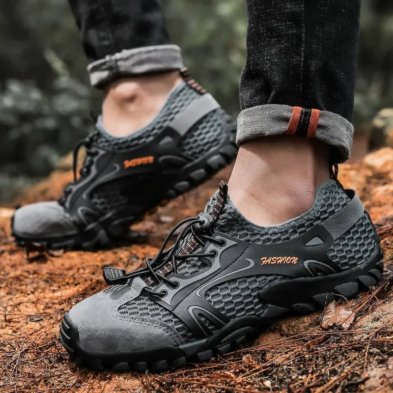 Zapatos resistentes al desgaste para Hombre, zapatillas de senderismo, Jogging, Trekking, rápido, al aire libre, Invierno, antideslizantes