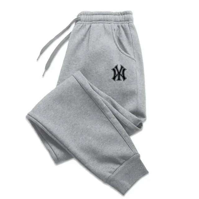 Pantalones de chándal para correr para hombre, ropa deportiva transpirable, informal, de algodón, para Otoño e Invierno
