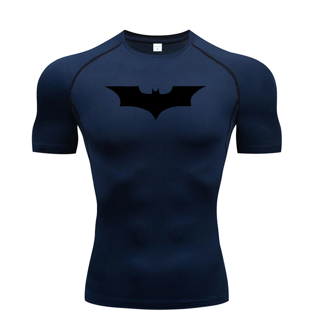 Camiseta de Compresión Hombre – Estampado Running & Fitness
