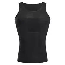 Camiseta de Compresión para Hombre, Chaleco Moldeador de Cuerpo sin Costuras, Camiseta Reductora, Faja Reductora de Cintura, Camiseta Interior Moldeadora, Camiseta para Pérdida de Peso