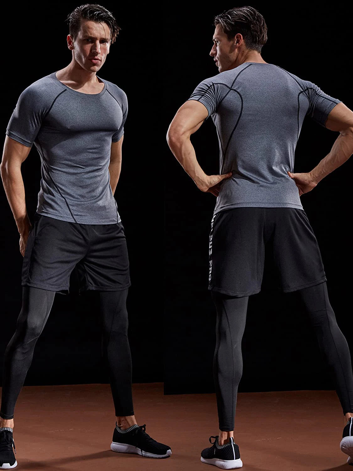 Camiseta de Compresión Hombre – Running, Gym & Fitness