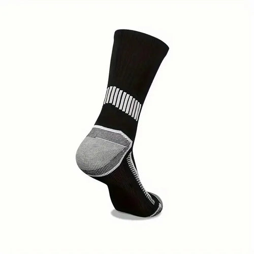 10 pares de calcetines largos deportivos a rayas de Color sólido para hombre, calcetines de ocio transpirables antiolor con absorción de sudor para todas las estaciones