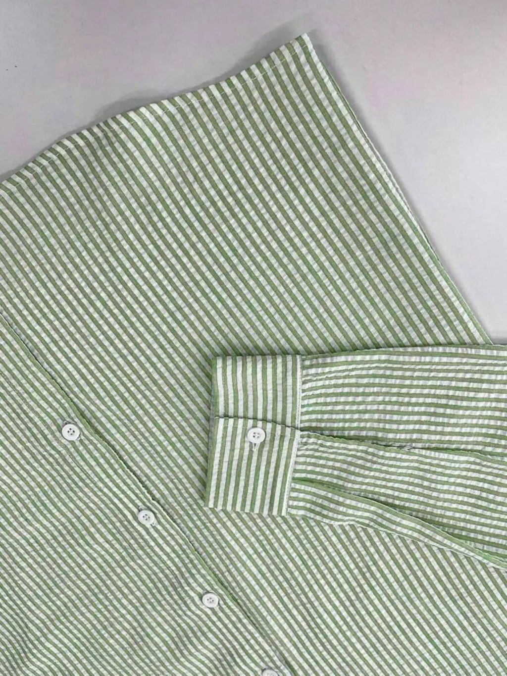 Camisa de Manga Larga a Rayas para Hombre, Corte Holgado, Elegante, Cómoda, Informal, para Todas las Temporadas, Ideal para Actividades al Aire Libre