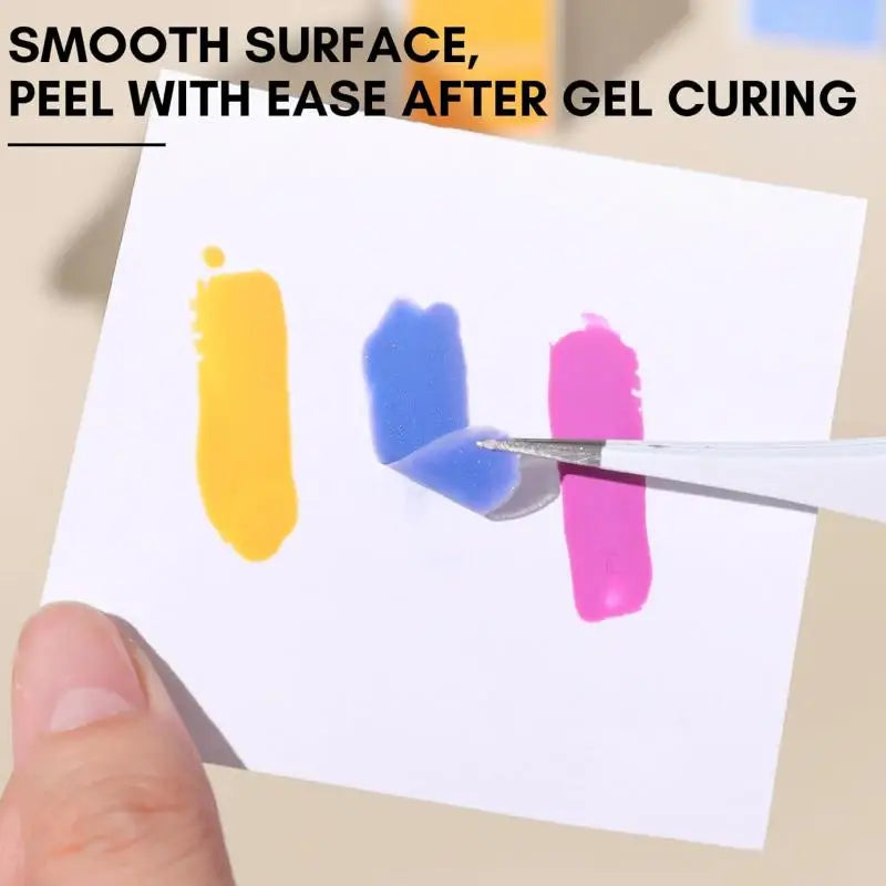 50 Uds. Paleta de esmalte de uñas de Gel, papel desechable para decoración de uñas, pegatina de esmalte de Gel, mezcla de papel de dibujo, herramientas de manicura de exhibición DIY