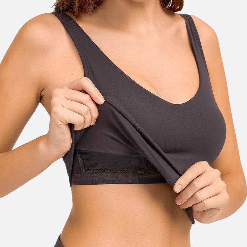 Sujetador deportivo de yoga, espalda en forma de U, deportes de alta calidad, fitness para correr, sujetador transpirable de secado rápido para mujer