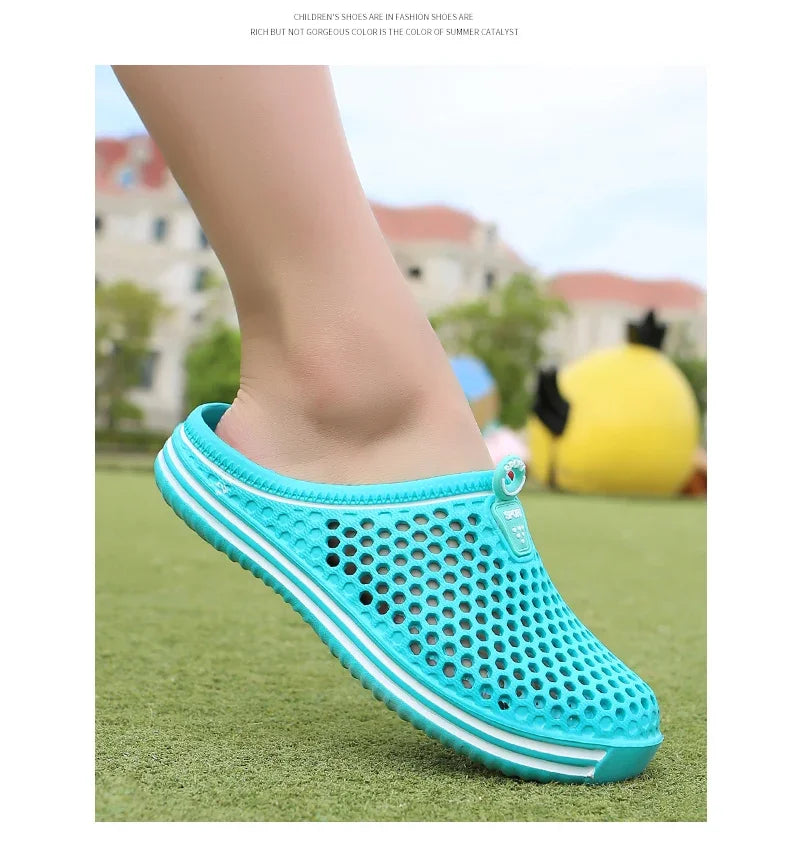 Sandalias cómodas para piscina para hombre, Zapatos de playa al aire libre de verano, zuecos de jardín sin cordones, zapatillas informales para ducha de agua, Zapatos Unisex