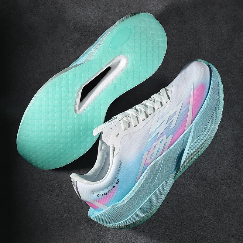 Zapatillas Running con Placa de Carbono – Ligeras y Transpirables