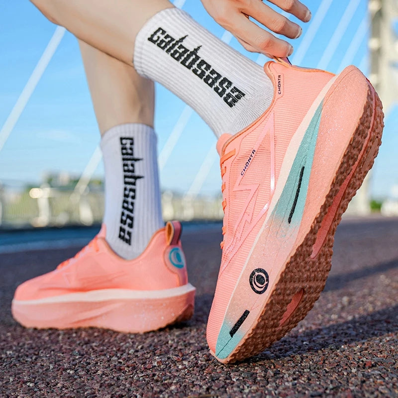 Zapatos deportivos informales y cómodos para hombre, a la moda, con parte superior de tela transpirable, antideslizantes, resistentes al desgaste, suela que absorbe los golpes, zapatos informales con cordones y punta r