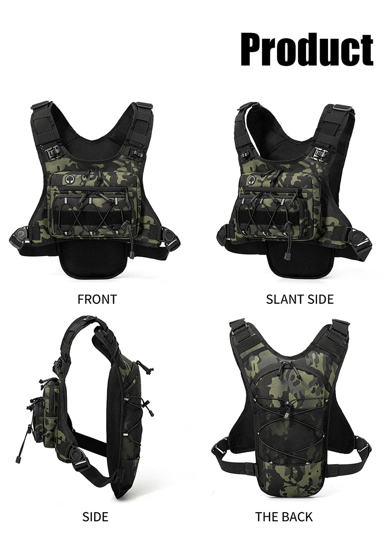 Chaleco de Hidratación para Correr, Ciclismo, Senderismo, Carreras de Bicicleta, Maratón, Bolsa Deportiva Táctica para Hombres y Mujeres, Mochila de Camping