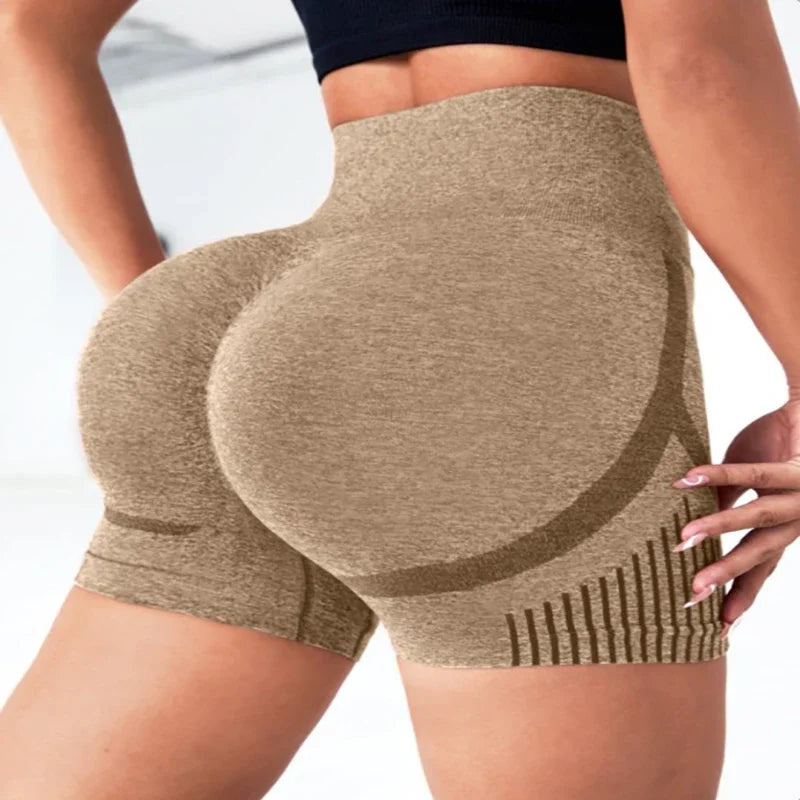 Pantalones Cortos de Yoga Mujer – Sin Costuras y Alta Elasticidad