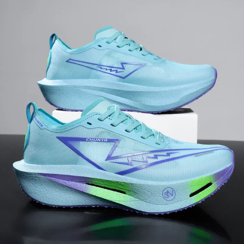 Zapatillas para correr especialidad tabla de carbono maratón hombres deportes transpirables ligeros mujeres cómodas zapatillas deportivas