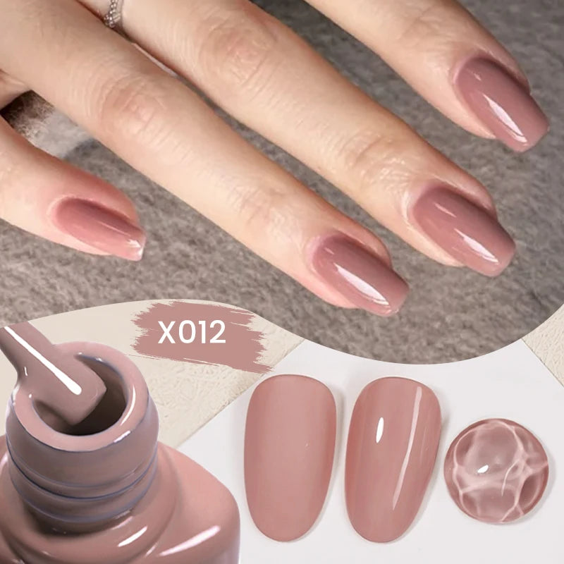LILYCUTE-Juego de esmaltes en Gel para uñas, barniz semipermanente para manicura UV, serie café, 125 colores, 7ml, 6 unidades por Set
