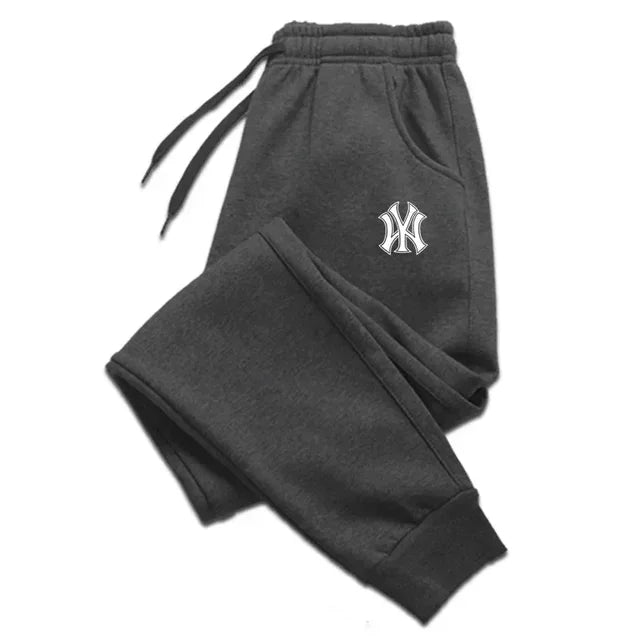 Pantalones de chándal para correr para hombre, ropa deportiva transpirable, informal, de algodón, para Otoño e Invierno