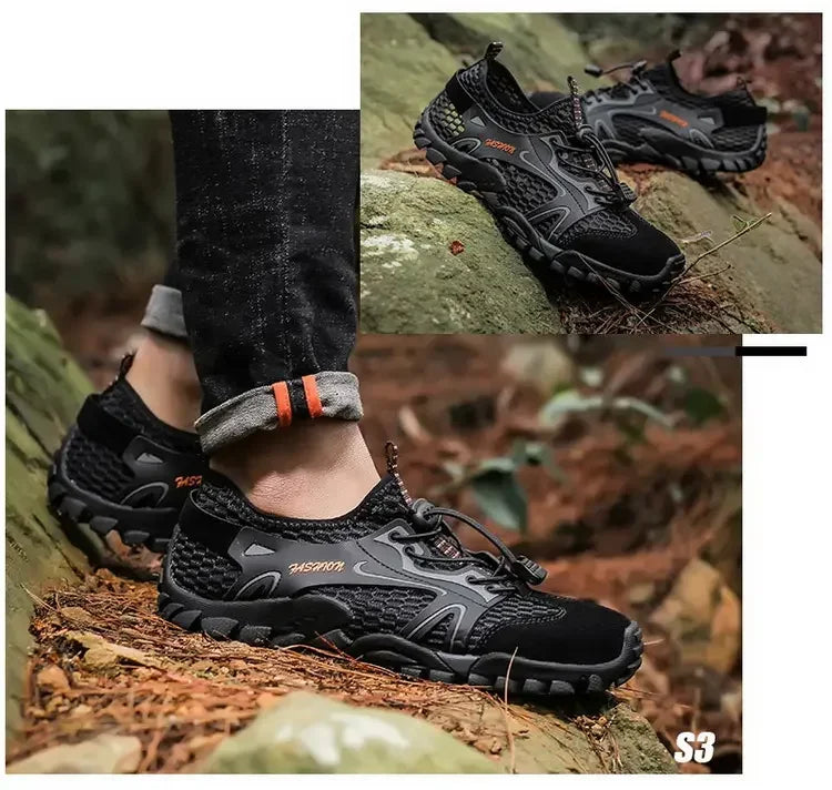 Zapatos resistentes al desgaste para Hombre, zapatillas de senderismo, Jogging, Trekking, rápido, al aire libre, Invierno, antideslizantes