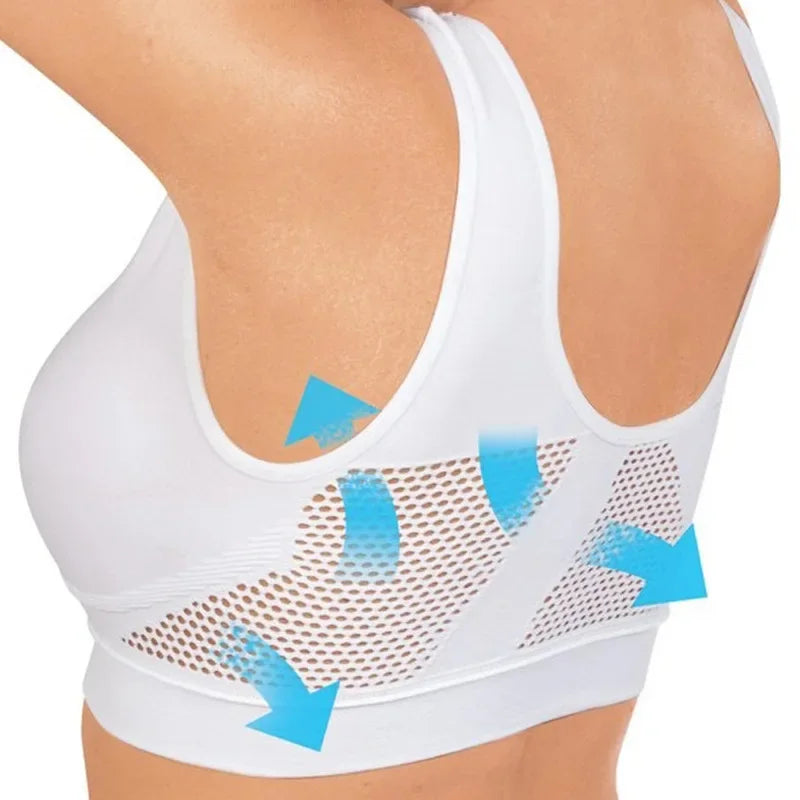 Chaleco deportivo transpirable para mujer, sujetador absorbente para el sudor, almohadilla a prueba de golpes, Top deportivo para pista y campo, gimnasio, correr, Fitness