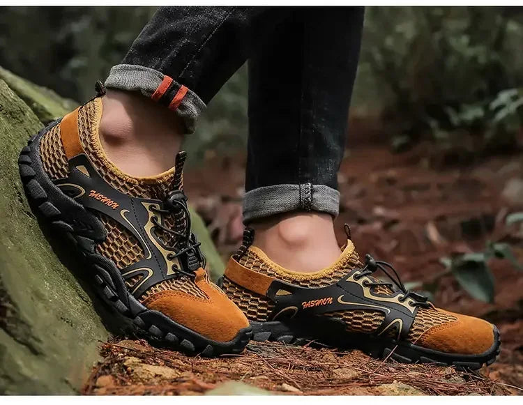 Zapatos resistentes al desgaste para Hombre, zapatillas de senderismo, Jogging, Trekking, rápido, al aire libre, Invierno, antideslizantes