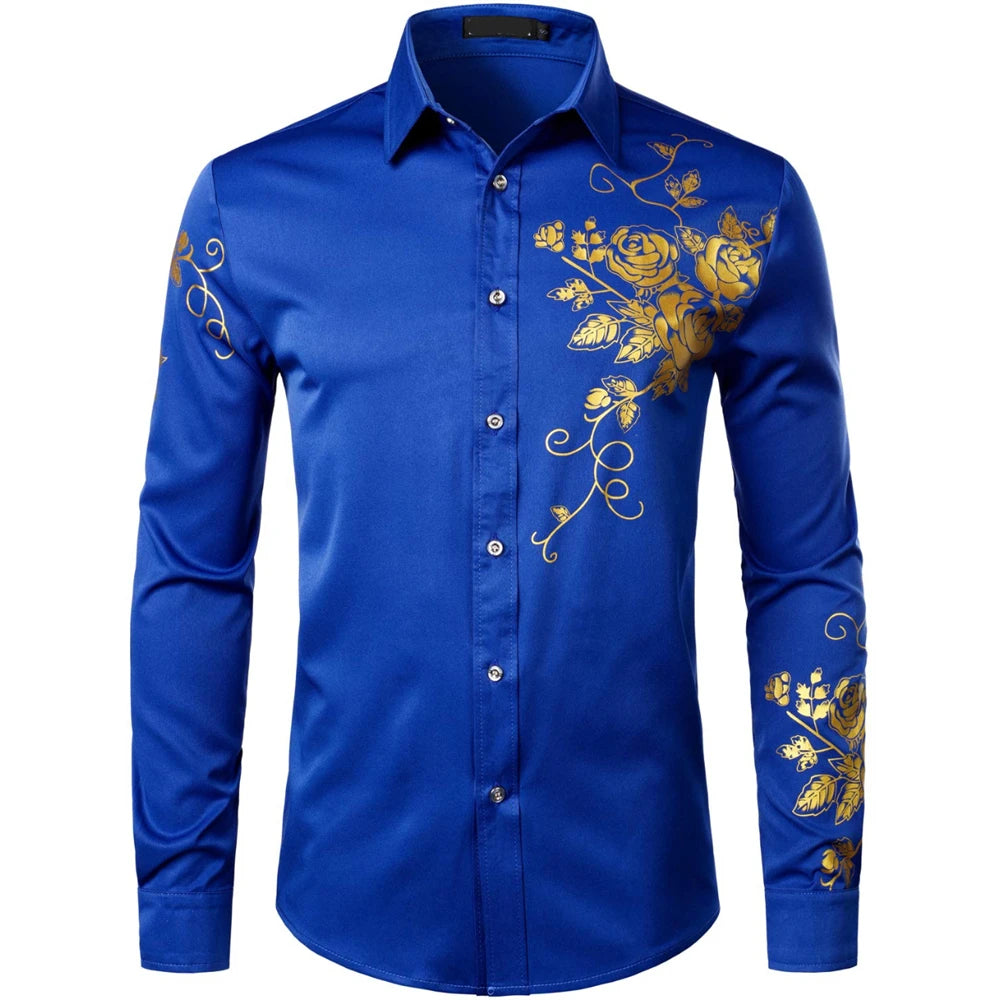 Camisas de manga larga para hombre, camisas informales, ropa elegante a la moda para hombre, ropa de moda para hombre, mangas largas estampadas de gran tamaño 2024