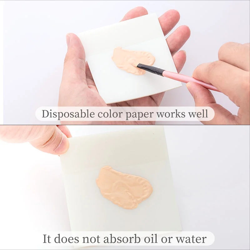 50 Uds. Paleta de esmalte de uñas de Gel, papel desechable para decoración de uñas, pegatina de esmalte de Gel, mezcla de papel de dibujo, herramientas de manicura de exhibición DIY