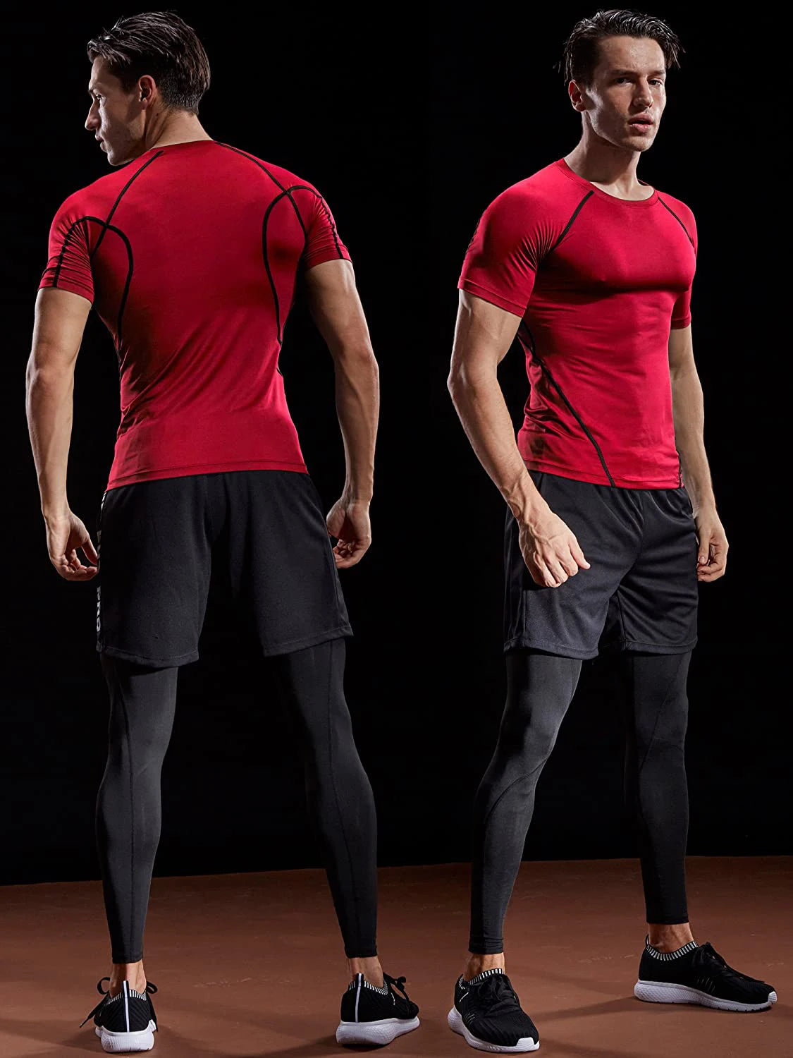 Camiseta de Compresión Hombre – Running, Gym & Fitness