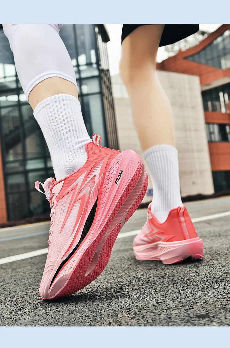 Zapatillas de Running con Placa de Carbono | Ligeras y Transpirables