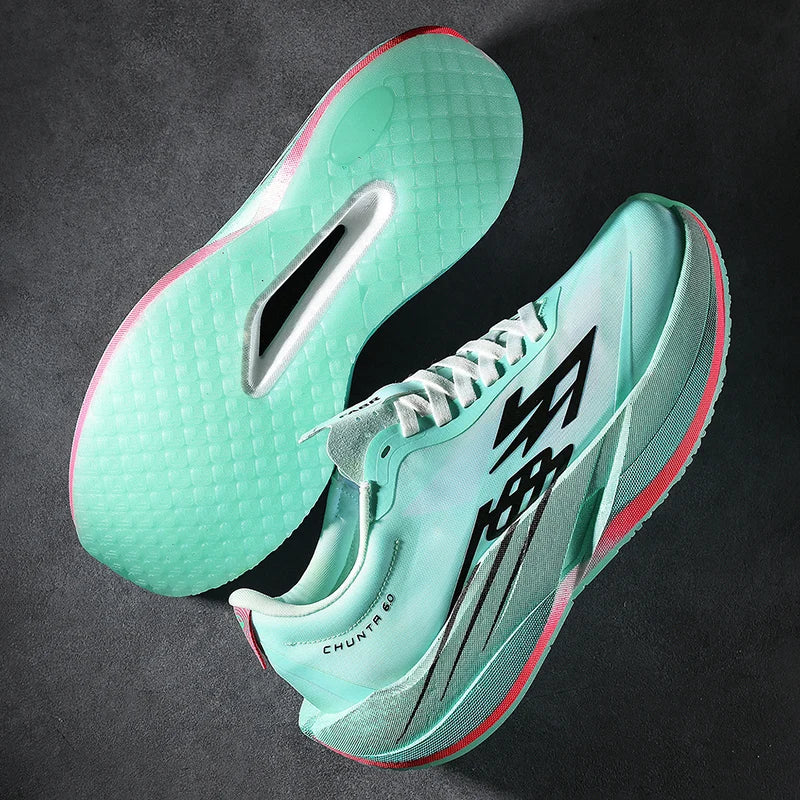 Zapatillas Running con Placa de Carbono – Ligeras y Transpirables
