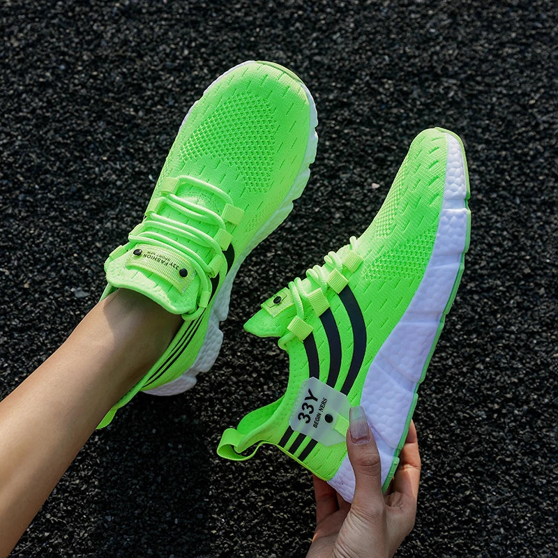 Zapatos deportivos informales para hombre, zapatillas ligeras transpirables, zapatillas de correr negras de malla para exteriores, zapatillas deportivas para correr Tenis para caminar