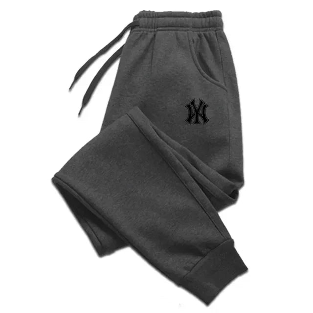 Pantalones de chándal para correr para hombre, ropa deportiva transpirable, informal, de algodón, para Otoño e Invierno