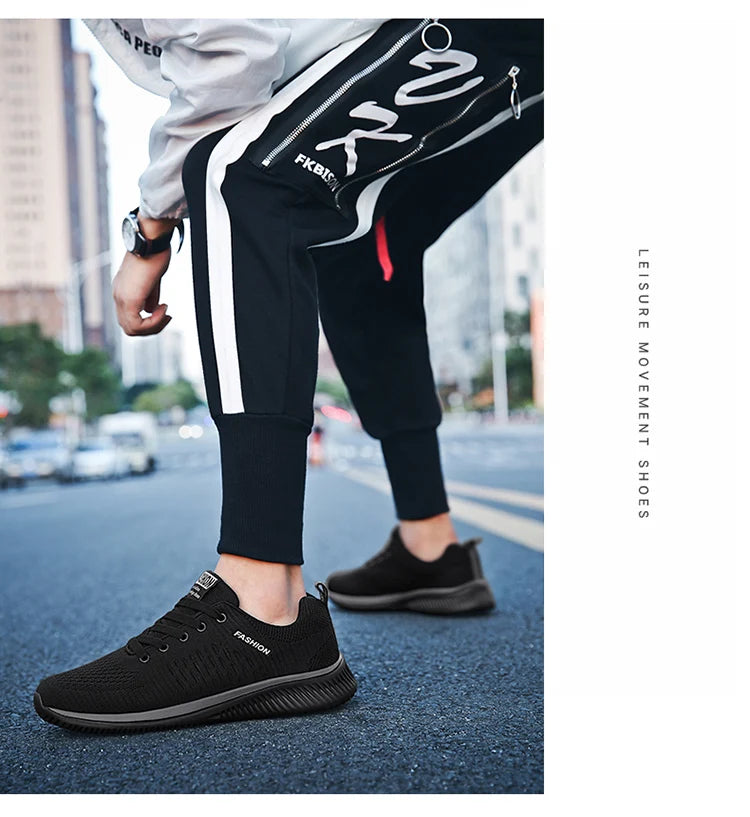 Zapatos de punto para correr para hombre, zapatillas de deporte informales a la moda para hombre, zapatillas deportivas transpirables atléticas para gimnasio, zapatillas ligeras para correr