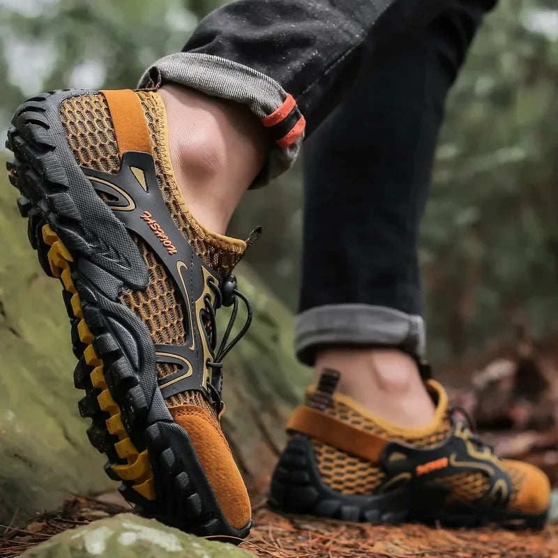 Zapatos resistentes al desgaste para Hombre, zapatillas de senderismo, Jogging, Trekking, rápido, al aire libre, Invierno, antideslizantes