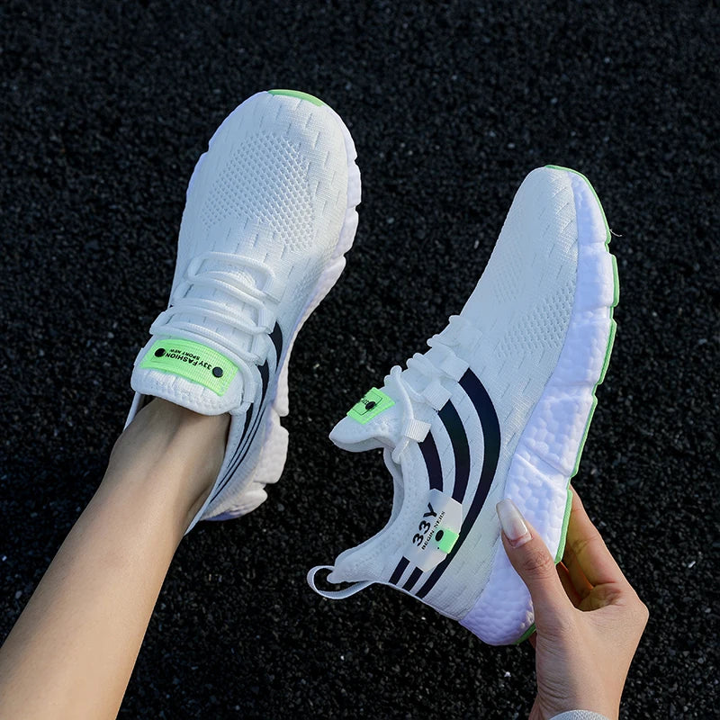 Zapatos deportivos informales para hombre, zapatillas ligeras transpirables, zapatillas de correr negras de malla para exteriores, zapatillas deportivas para correr Tenis para caminar
