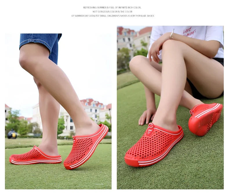 Sandalias cómodas para piscina para hombre, Zapatos de playa al aire libre de verano, zuecos de jardín sin cordones, zapatillas informales para ducha de agua, Zapatos Unisex