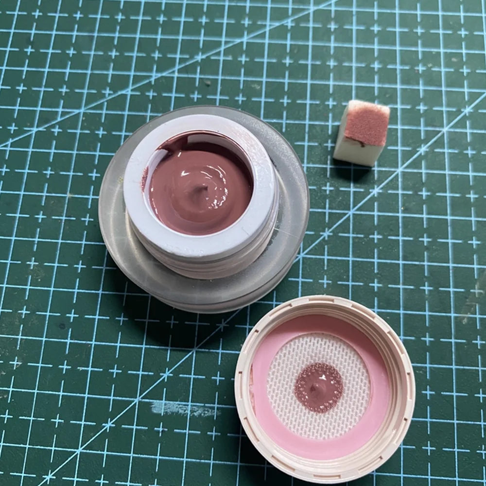 1 caja de esmalte de uñas en Gel rosa melocotón, textura mate, pegamento para tapar uñas con 1 cojín de aire, barniz de uñas LED UV para remojar
