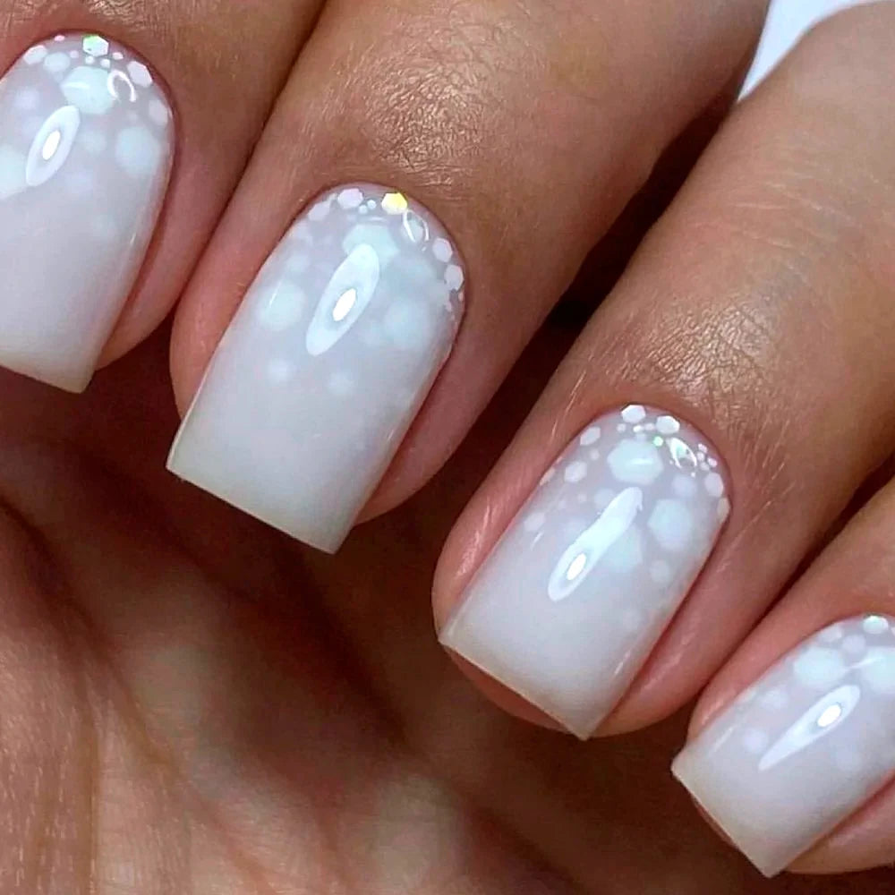KODIES-Esmalte de uñas en GEL blanco lechoso para manicura, sellador de acabado semipermanente, pintura de Esmalte UV, 15ML