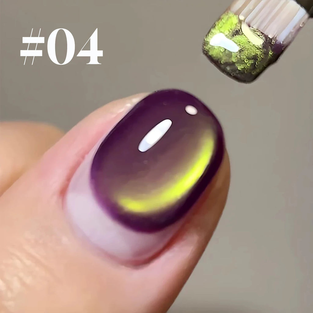 SHAKA 1-4 piezas Nuevo Esmalte de Uñas Azul Verde de Primavera/Verano Más Vendido, Suministros Fantásticos para Uñas, Gel de Uñas Ojo de Gato Burbuja Oceánica