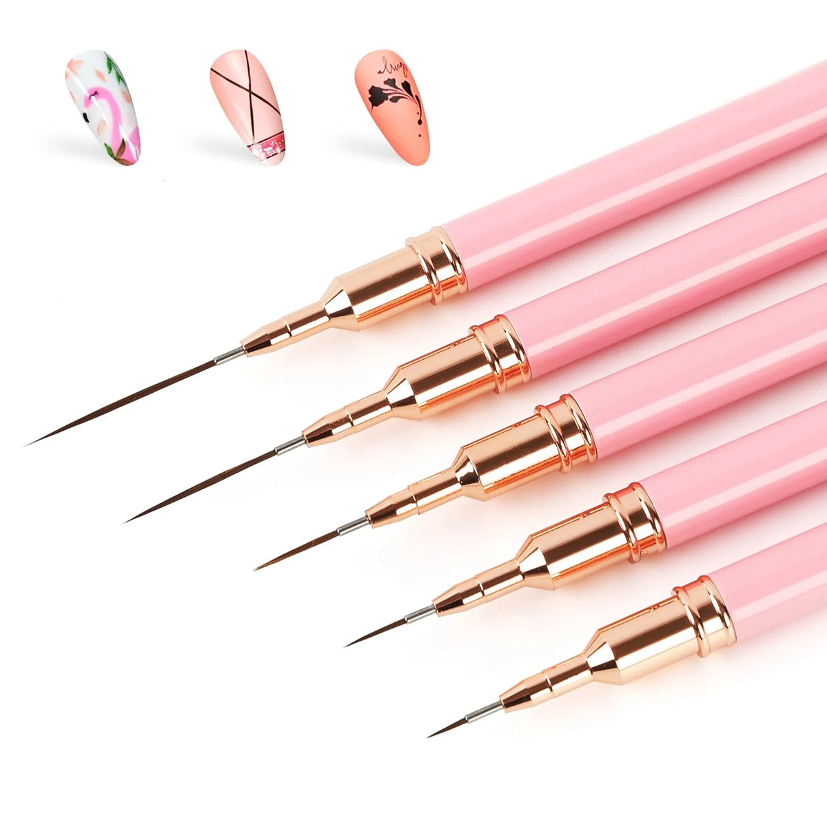 Pinceles para Nail Art – Set de 5