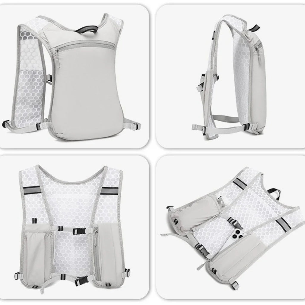 Chaleco de Hidratación para Correr, para Hombre y Mujer, Resistente al Agua, Transpirable, Mochila para Correr, Senderismo, Ciclismo, Carreras de Montaña, Maratones