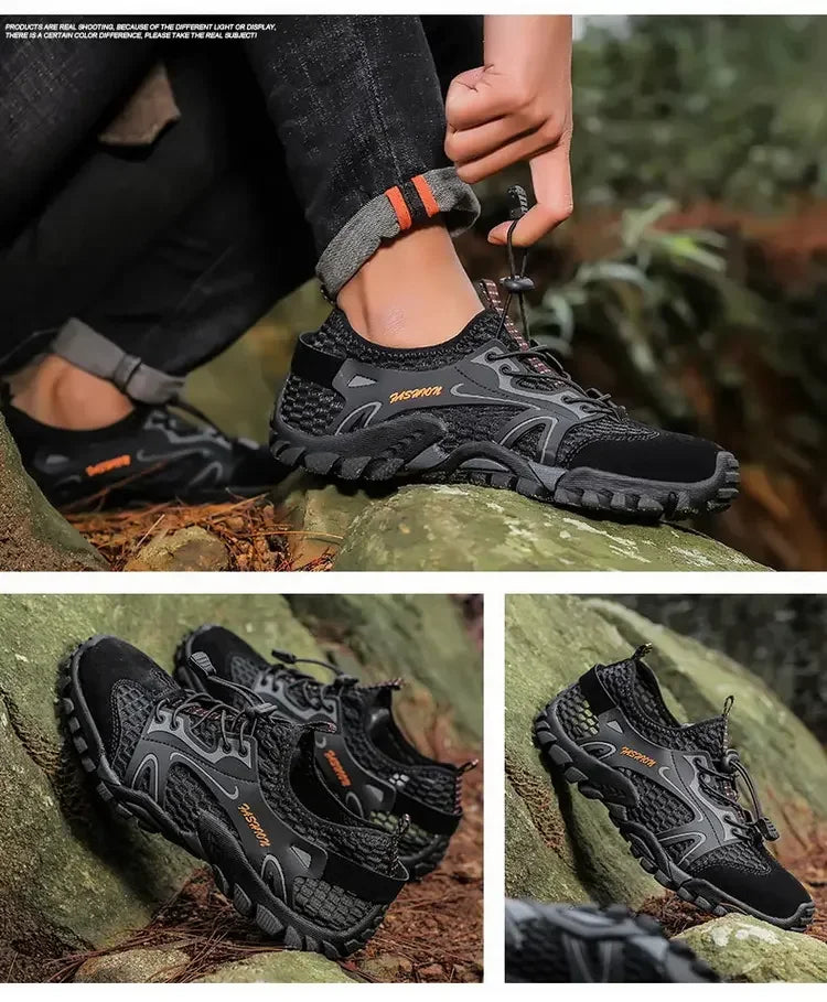 Zapatos resistentes al desgaste para Hombre, zapatillas de senderismo, Jogging, Trekking, rápido, al aire libre, Invierno, antideslizantes