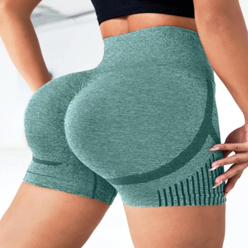 Pantalones Cortos de Yoga Mujer – Sin Costuras y Alta Elasticidad