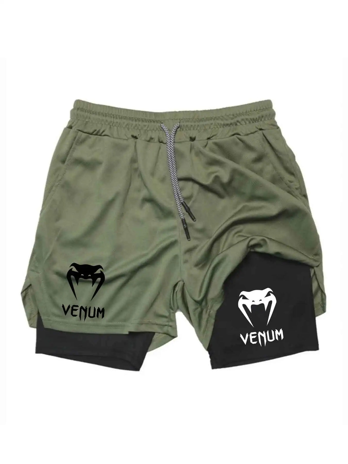 Pantalones Cortos Deportivos de Verano 2026, 2 en 1, para Gimnasio y Running, Ropa Deportiva Informal para Correr, Pantalones Cortos de Doble Capa para Fitness
