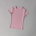 Camiseta deportiva al aire libre para mujer, ropa de Yoga, camiseta de Fitness, camiseta para correr de secado rápido, Top de entrenamiento, ropa deportiva femenina, ropa de ejercicio