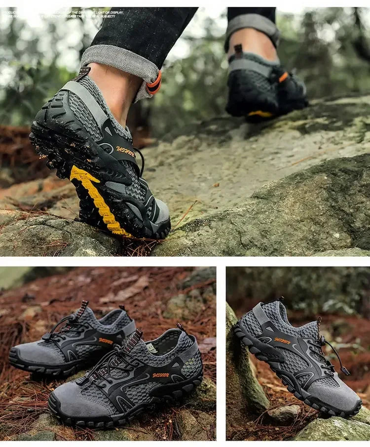 Zapatos resistentes al desgaste para Hombre, zapatillas de senderismo, Jogging, Trekking, rápido, al aire libre, Invierno, antideslizantes