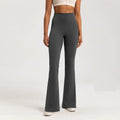 Mallas de Yoga de gama alta, pantalones de Yoga ajustados, pantalones de pierna ancha de cintura alta, pantalones transpirables para gimnasio, mallas deportivas informales con campana para mujer