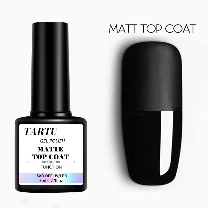 1 ud./2 uds./3 uds. Juego de Arte de uñas de Gel funcional de 8Ml con capa Base y capa superior de diamante, tapa mate, treble para herramienta de diseño de Arte de uñas