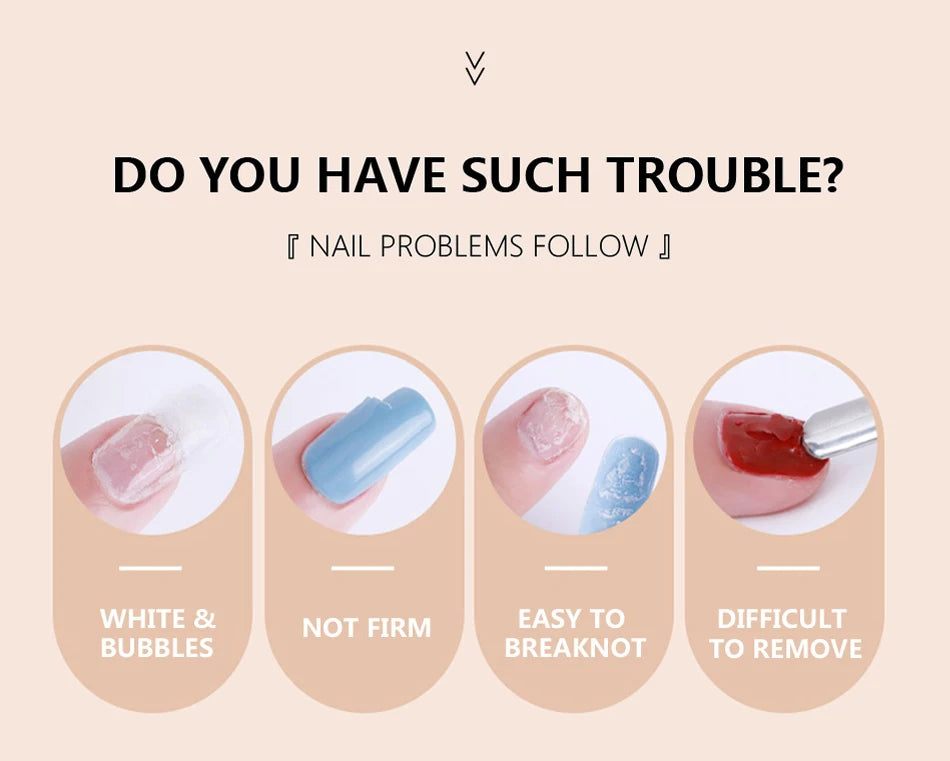 Gel duro de 30ML para extensión de uñas, Gel constructor blanco lechoso, refuerzo autonivelante, Gel para uñas, manicura de camuflaje