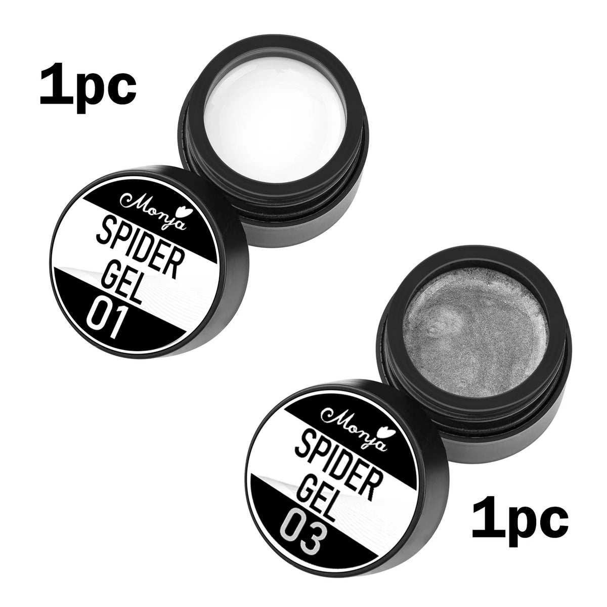 Esmalte de Gel Elástico para Decoración de Uñas, para Tallar y Pintar Diseños, 4 Colores