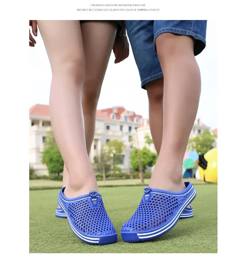 Sandalias cómodas para piscina para hombre, Zapatos de playa al aire libre de verano, zuecos de jardín sin cordones, zapatillas informales para ducha de agua, Zapatos Unisex
